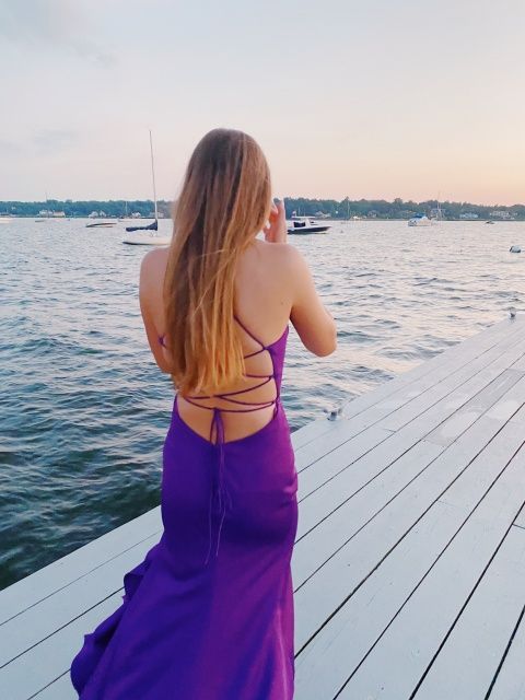 Purple Long Prom Dress, Formal Dress Graduation Dresses