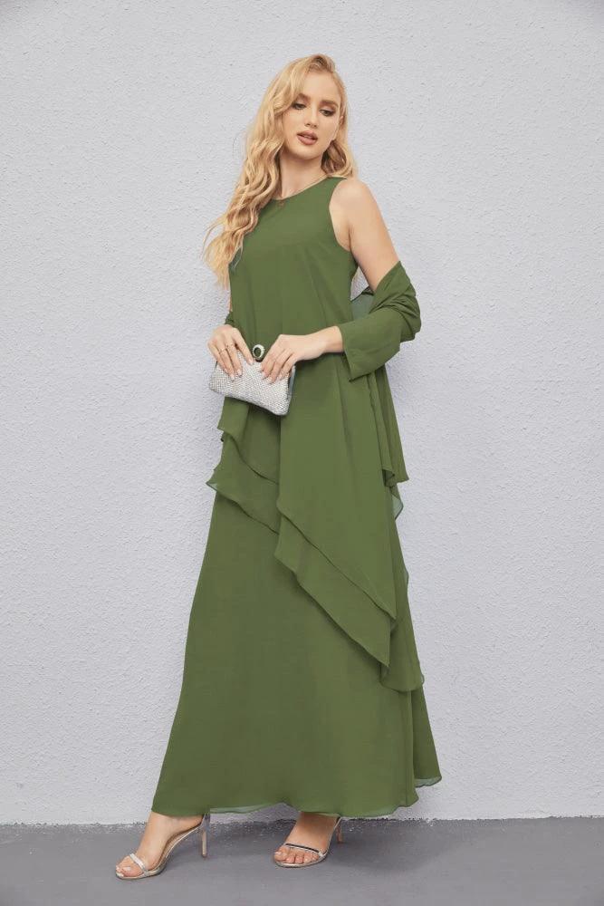 Mother of Bride Dresses with Open Front Lightweight Cardigan Formal Prom Gown 28081 by numbersea
