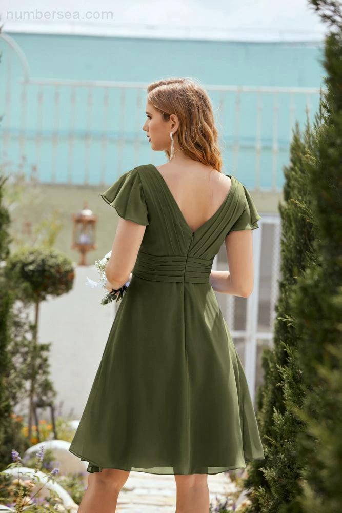 Knee Length Homecoming Dresses Formal Cocktail Prom Gown 28013 (ZD16946)
