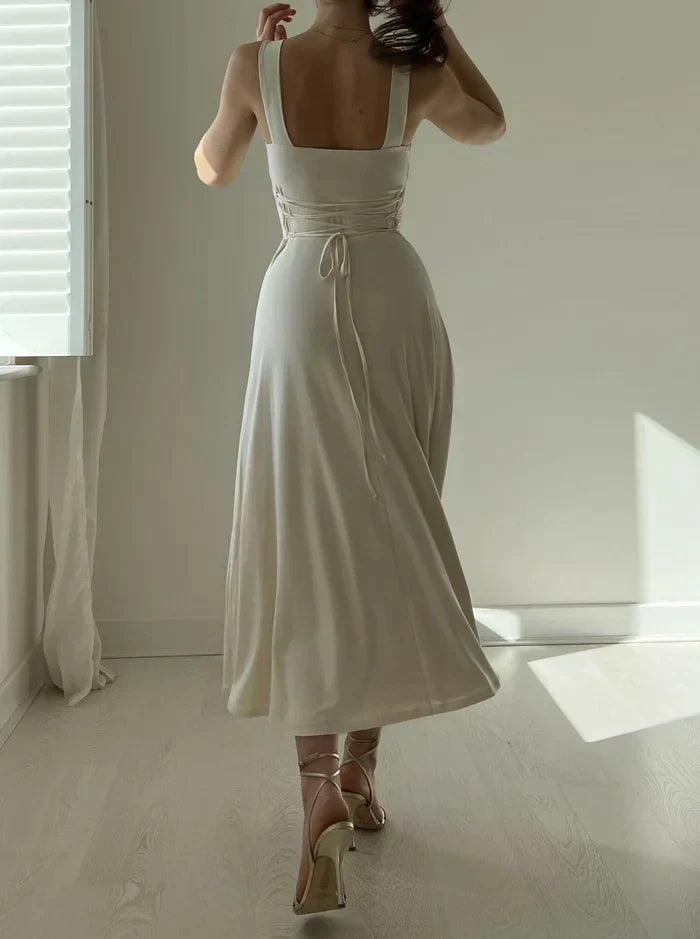 Johana Aesthetic Stylish Midi Dress Elevated Occasion Wear