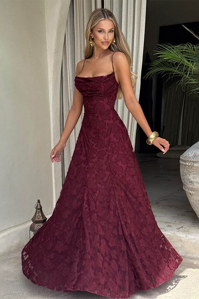 Backless Chiffon Maxi Dress - View 9 | VelvetHem