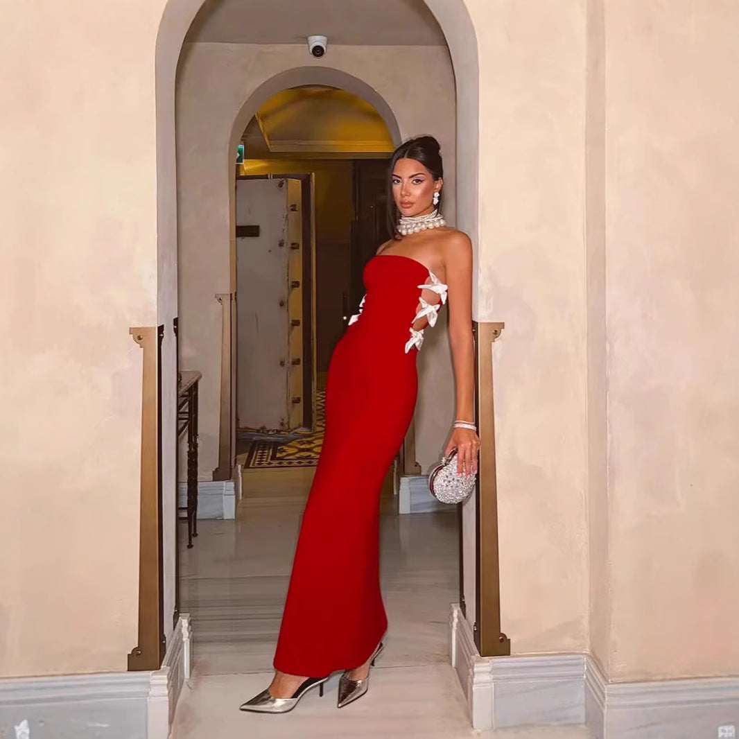 High Slit Sequin Long Dress Prom Dress - VelvetHem