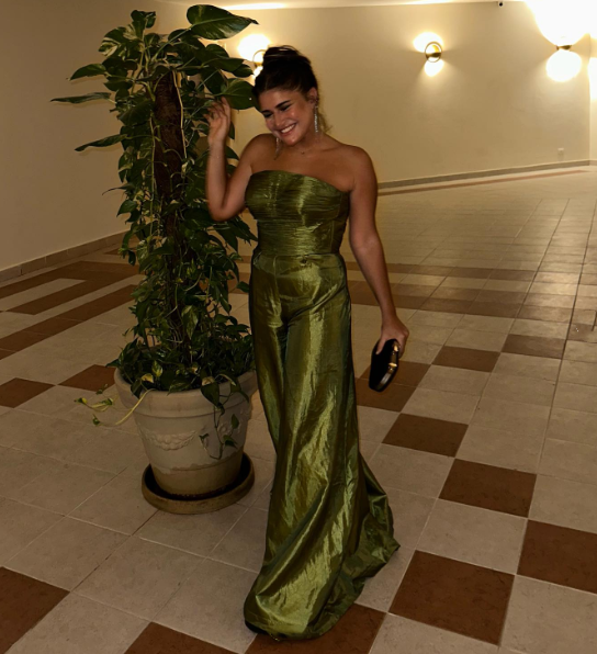 Chic Sage Green Strapless Satin Mermaid Long Evening Dress Formal Wedding Guest Dress Party Gown - View 2 | VelvetHem