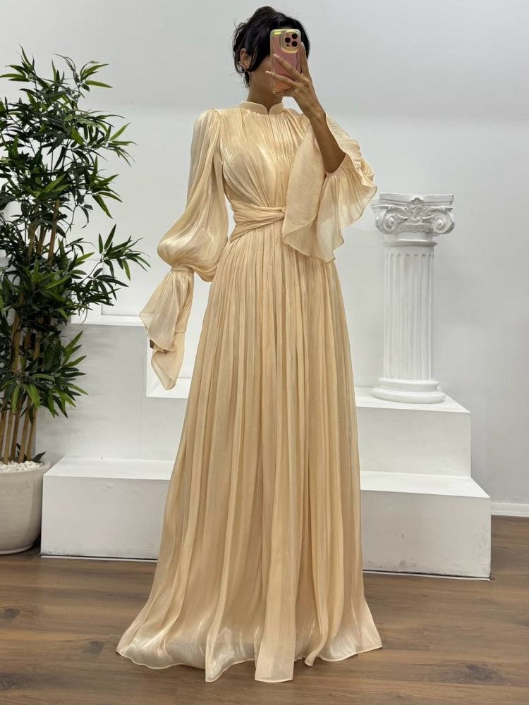 French Inspired Waist Maxi Dress
