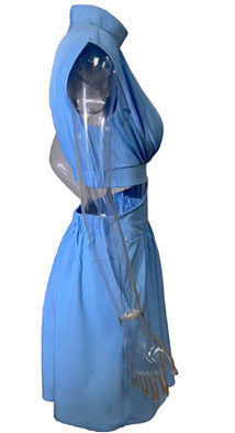 Glorina Mini Dress Light Blue
