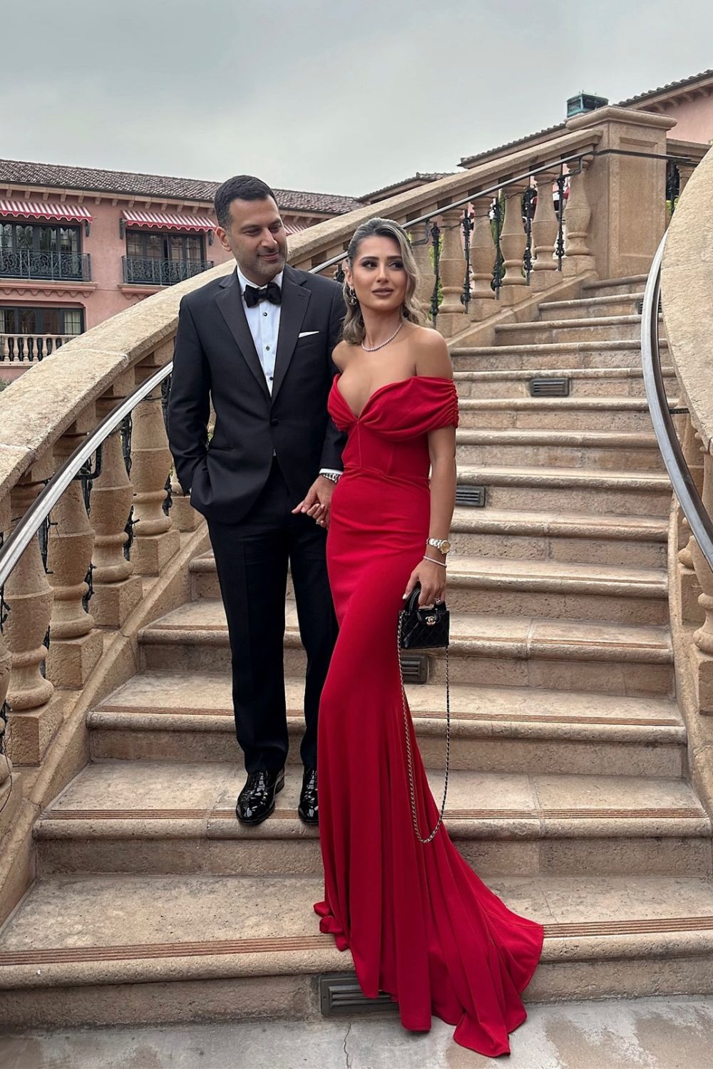 Hot Sexy Mermaid Off the Shoulder Red Long Prom Dress with Sweep Train - VelvetHem