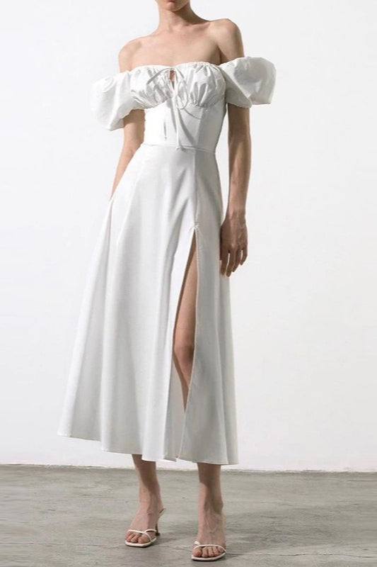 Tie Strap Split Hem Maxi Dress - View 2 | VelvetHem