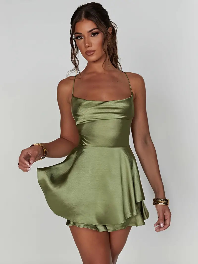 Ariana Timeless Seductive Silk Cocktail Dress Statement Occasion Edit