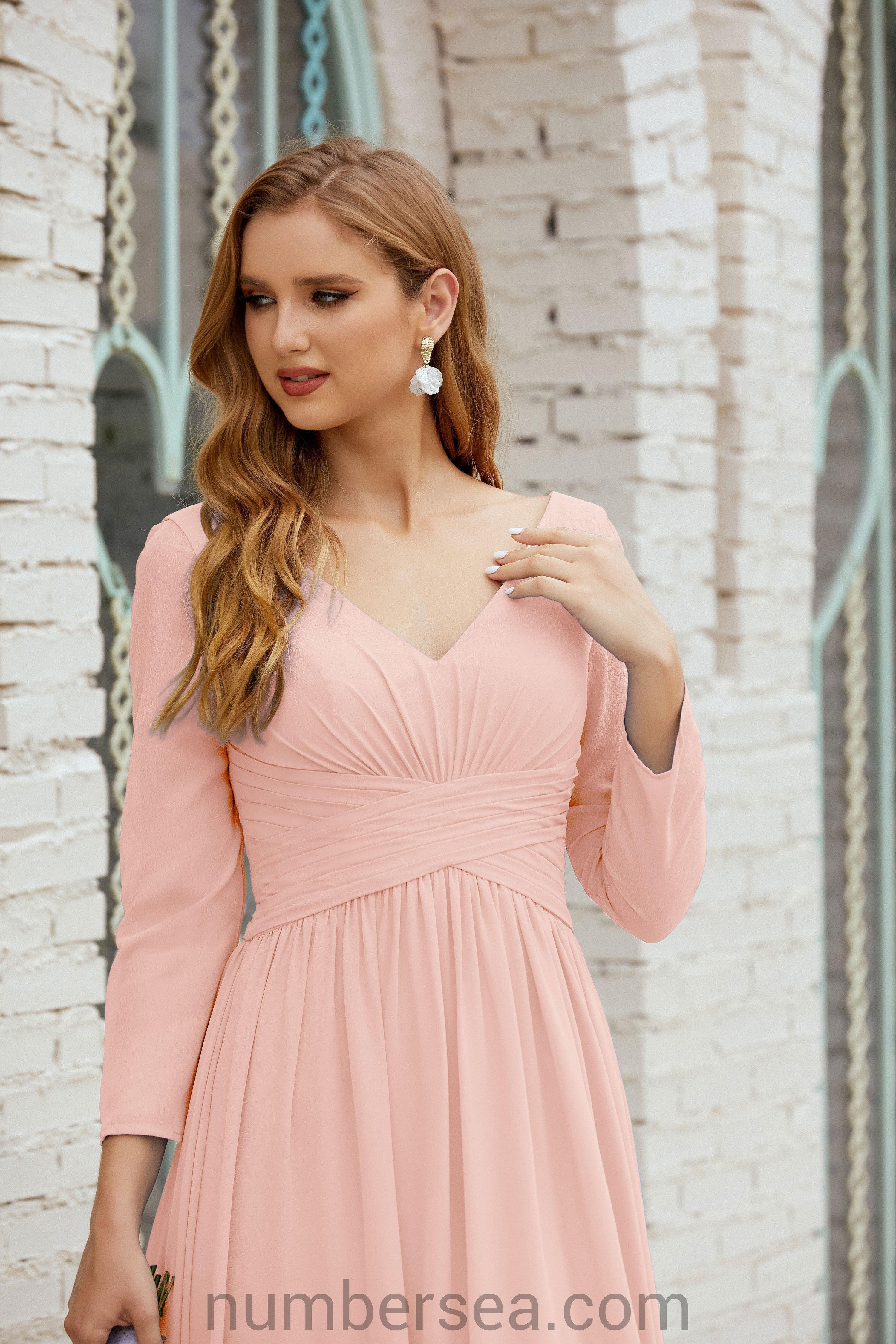 Numbersea Bridesmaid Dress Chiffon Formal Party Dress Evening Dress 28016 by numbersea