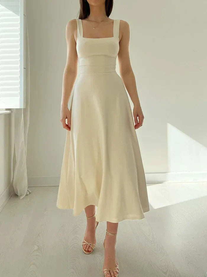 Johana Aesthetic Stylish Midi Dress Elevated Occasion Wear