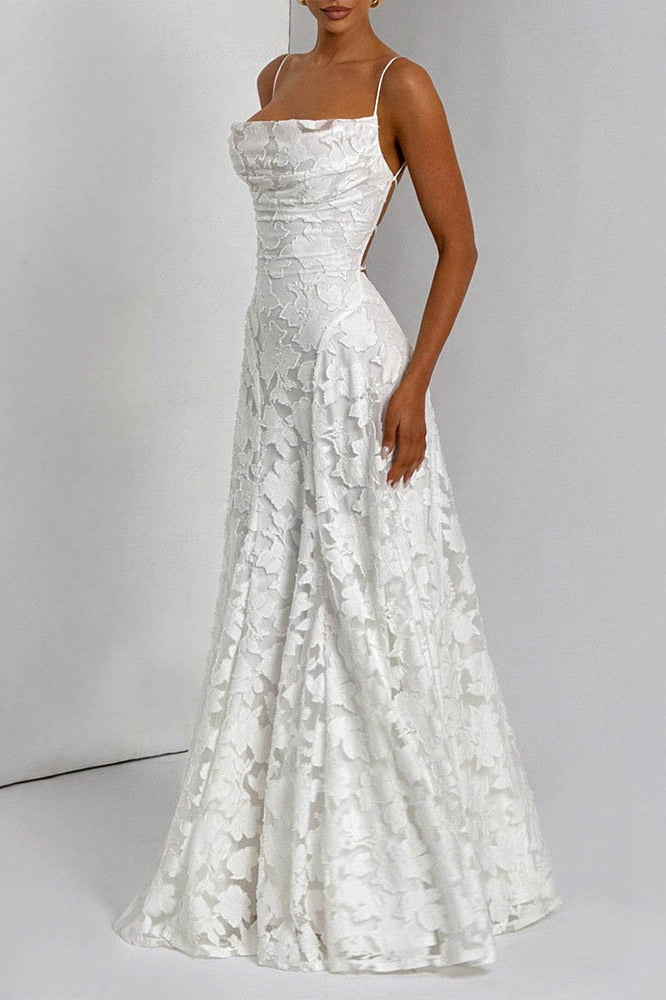 Backless Chiffon Maxi Dress - View 15 | VelvetHem