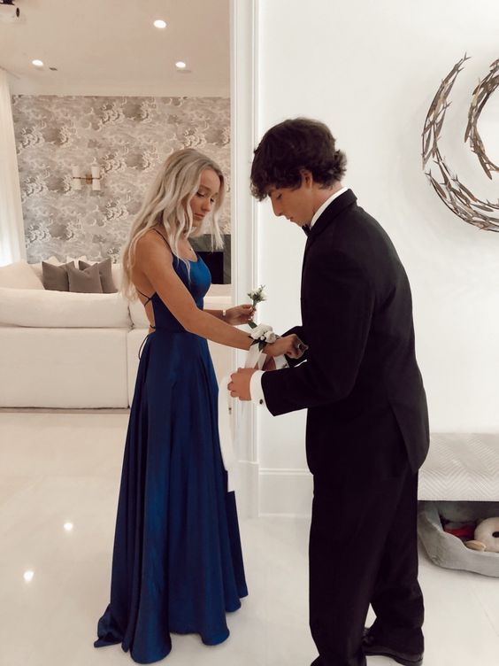 Simple Long Prom Dress Senior Prom Dress - VelvetHem
