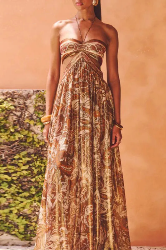 Strapless Lace Up Contemporary Dress for Layered Outfit Styling