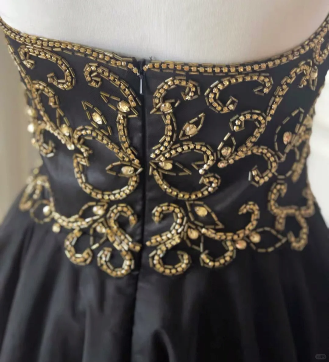 Stylish Halter Tulle Beaded A Line Homecoming Dress Black Sleeveless Birthday Dress Cocktail Dress