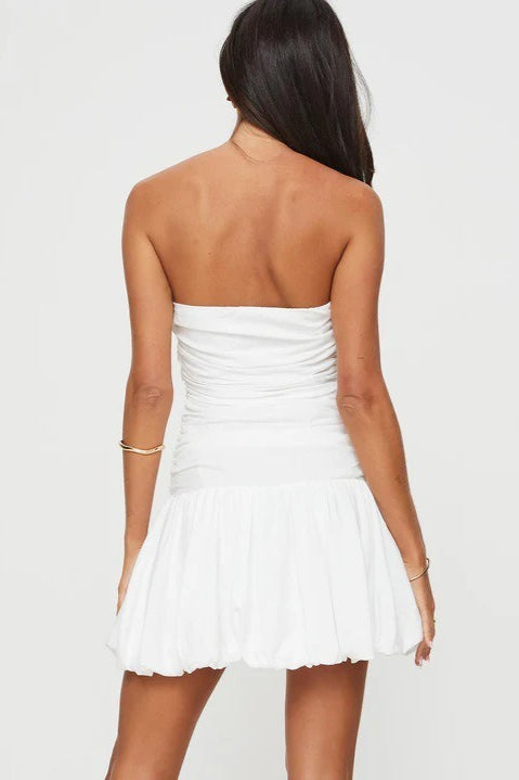 Contemporary Strapless Bodycon Mini Dress for Modern Fashion Wear