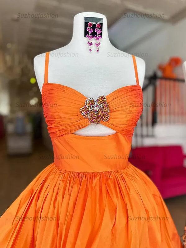 Suzhoufashion A Line Ruched Short Beaded Homecoming Dress