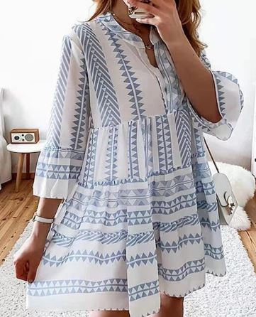 Fiora Luxe Mid Length Dress with Bell Sleeves Premium Wardrobe Essential