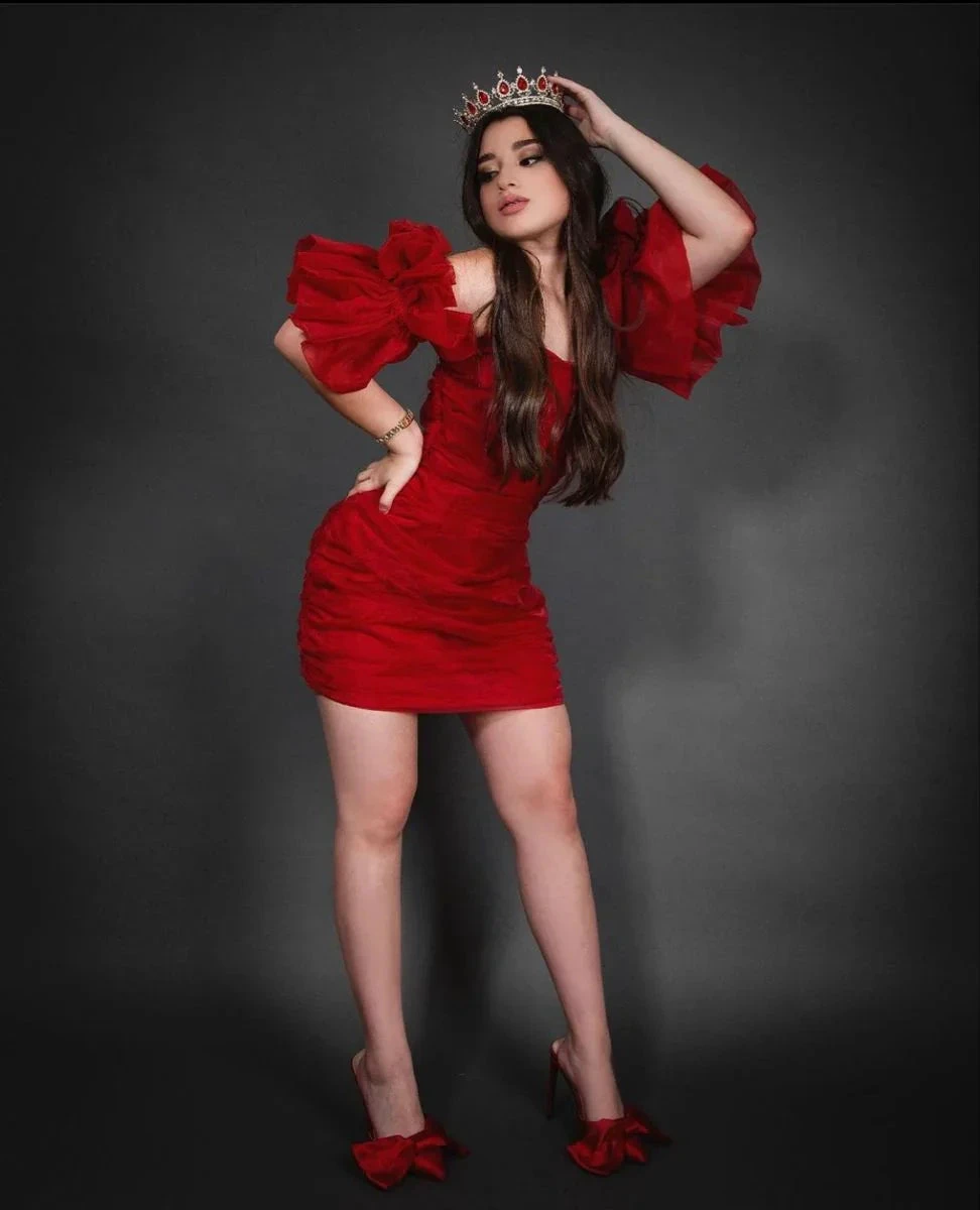 Sexy Red Tight Homecoming Dress 22nd Birthday Outfit Dress (ZD12708)