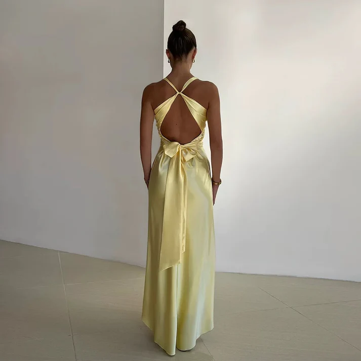 Sexy V Neck Backless Long Prom Dress Green Evening Gown Y7973