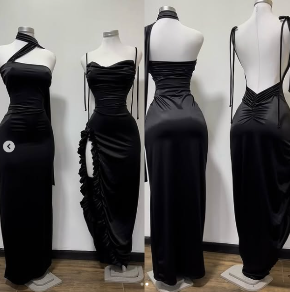 Black Sexy Sheath Prom Dress Evening Dress Y8270 - VelvetHem