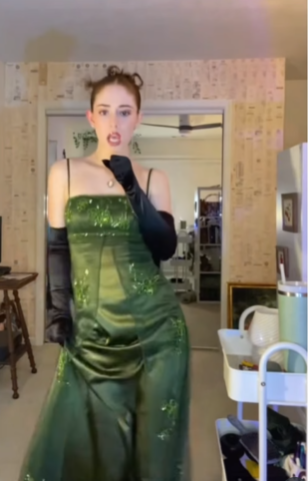 Charming Green Spaghetti Straps Satin Sequin Beaded Mermaid Prom Dresses Long Birthday Party Dress