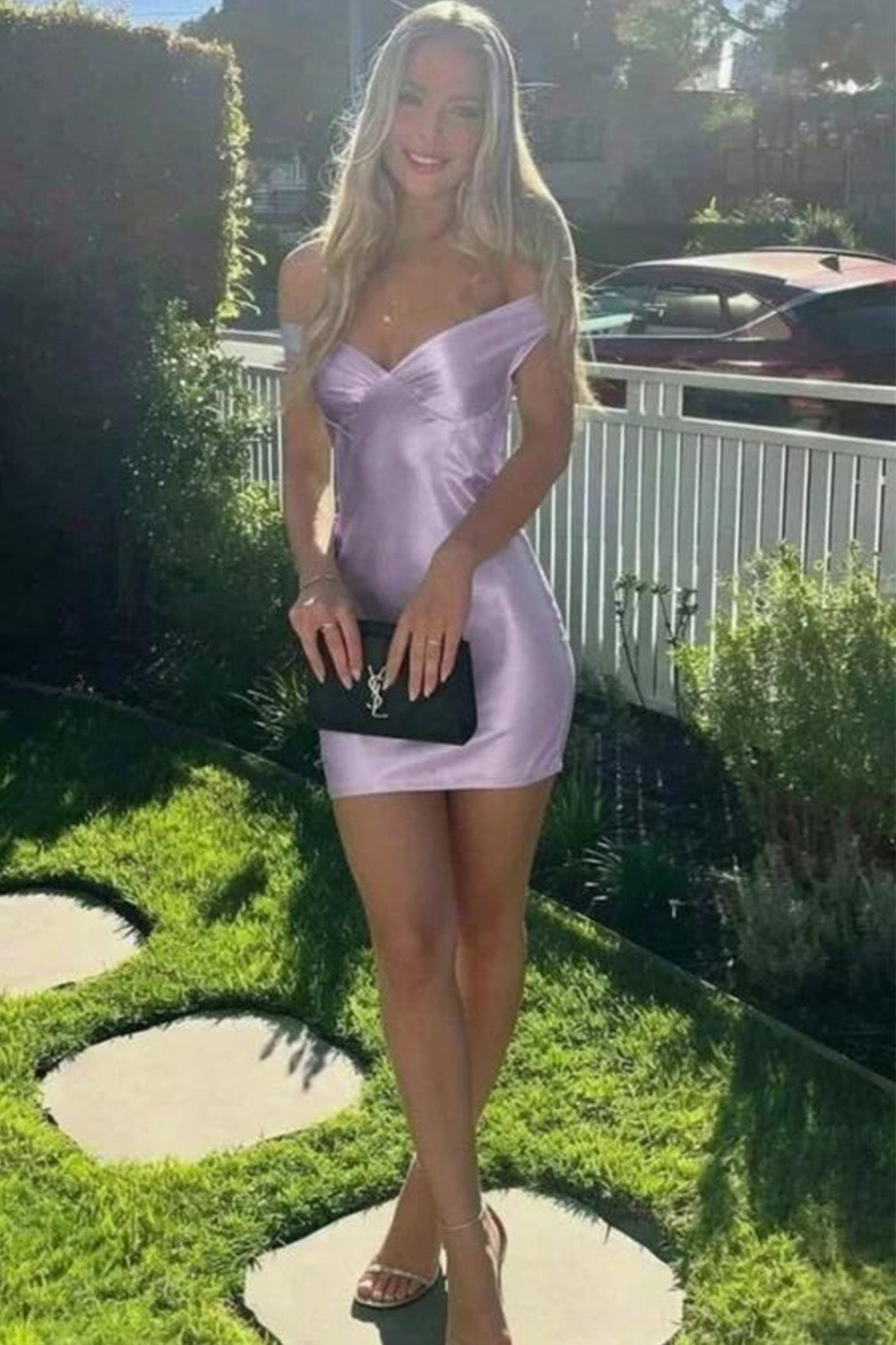 Stylish Bodycon Off the Shoulder Aqua Short Homecoming Dress