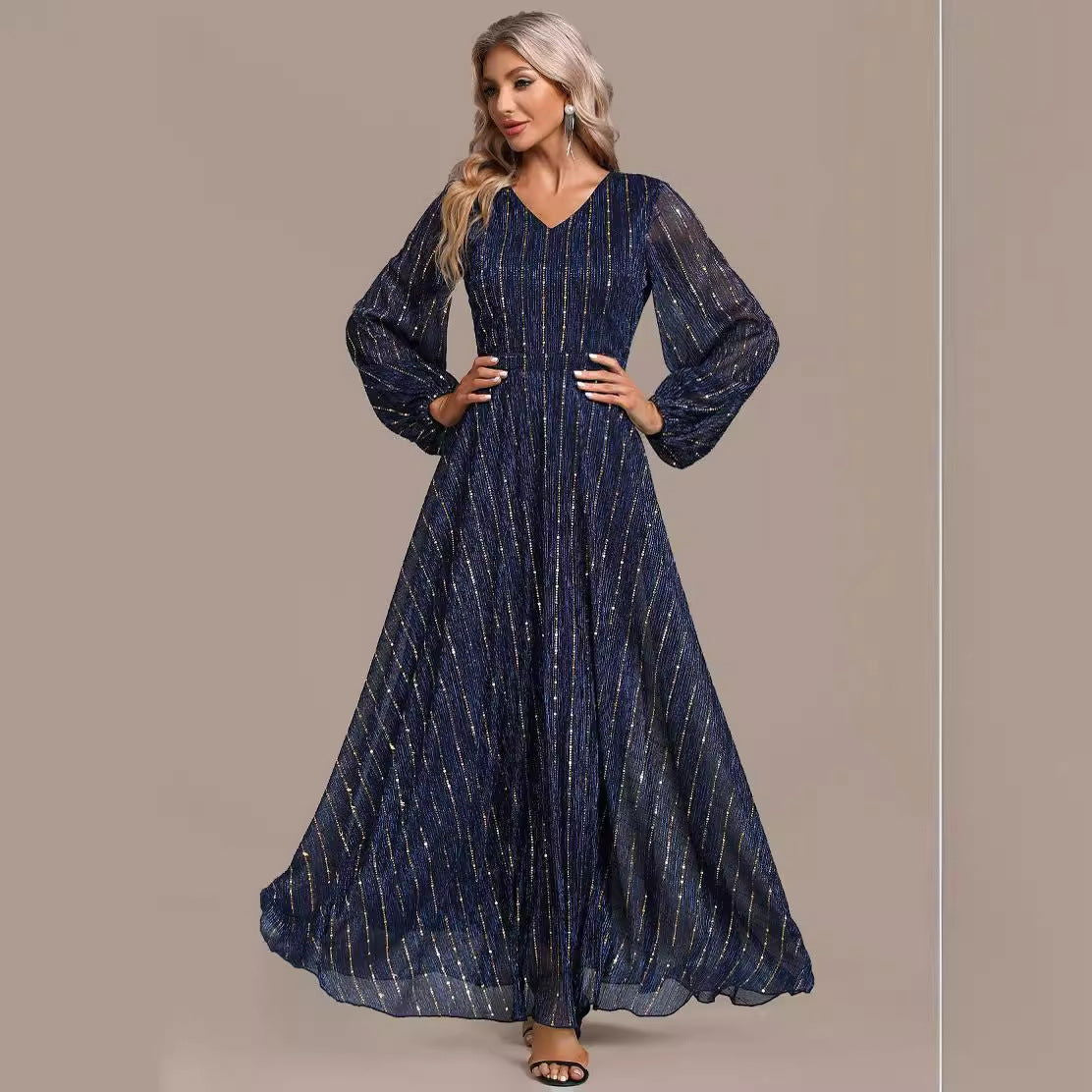 Arrival Middle East Sequ Dress Socialite Dress Sequined Dress for Cocktail