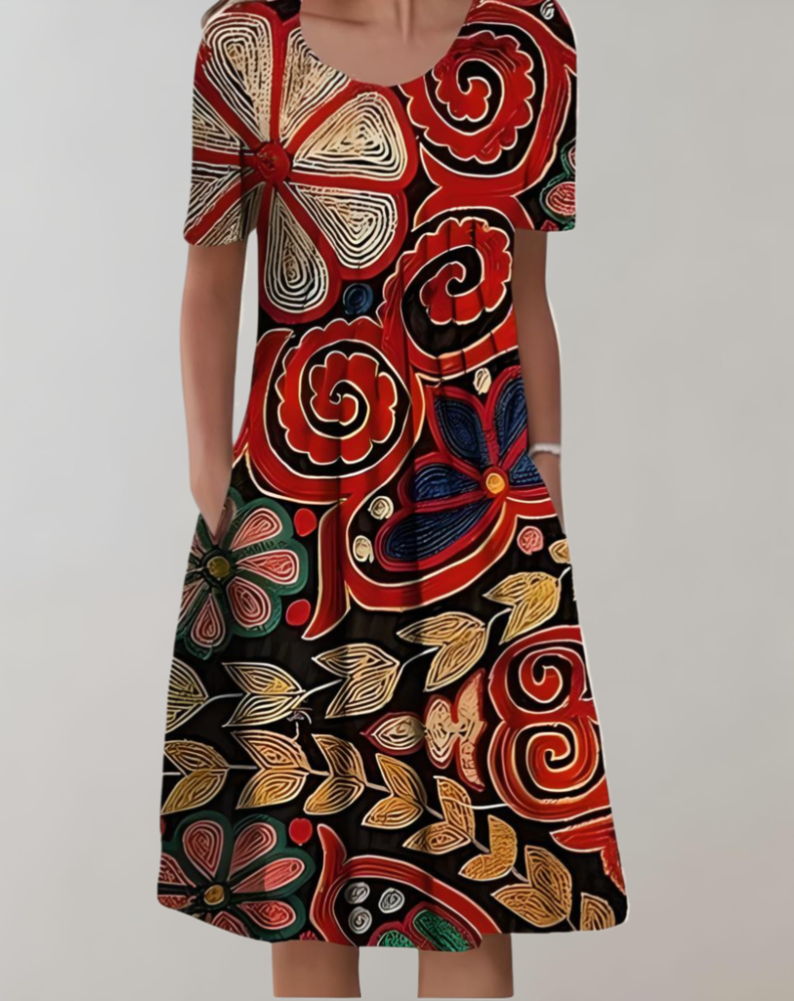 Josefina Minimalist Bohemian Midi Dress Elevated Occasion Wear