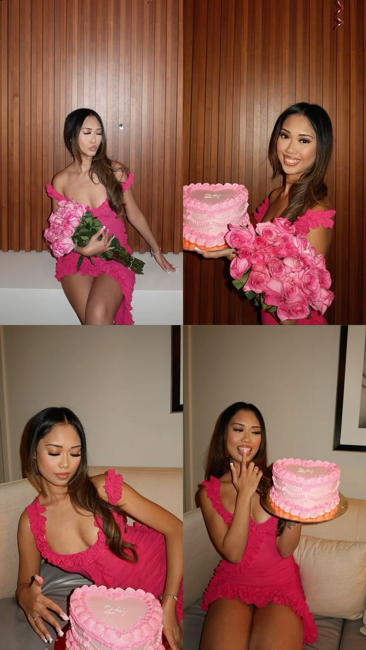 Elegant Hot Pink Ruffles Short Birthday Outfits Formal Graduation Homecoming Dress - View 3 | VelvetHem