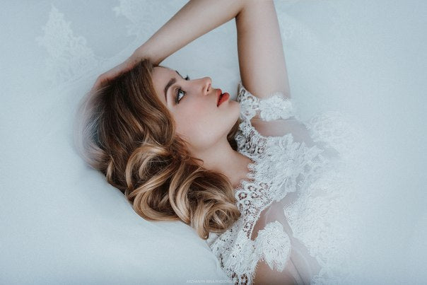 Beautiful A-Line Tulle Lace Ball Gown Wedding Dress Short Sleeve Popular Plus Size Bridal Gown