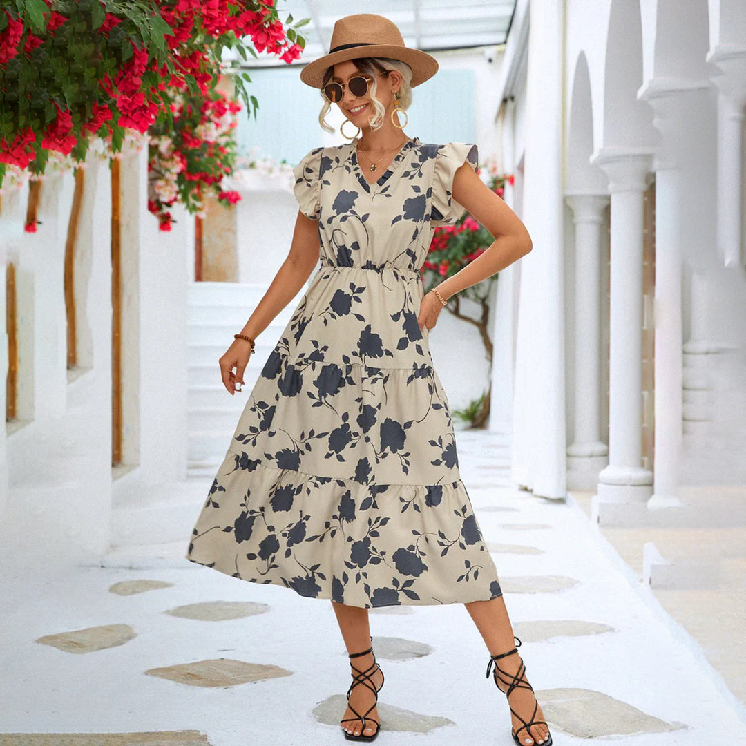 Lourdes Chic Summer Dress Elevated Occasion Wear