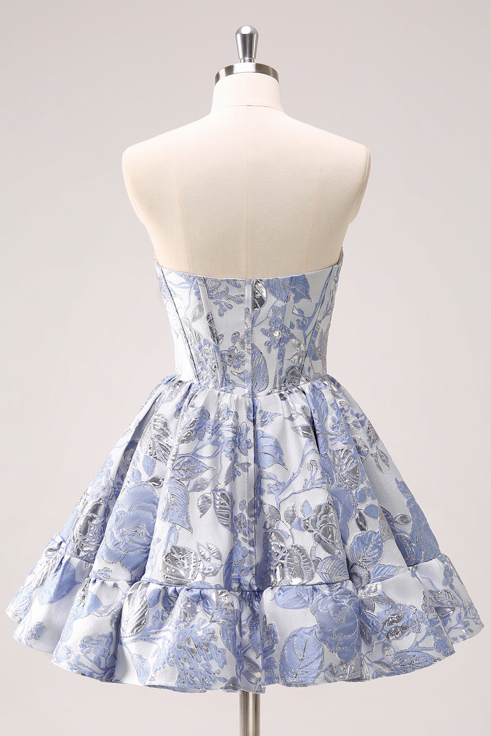 Blue Homecoming Dresses Corset A Line Short Cocktail Dresses