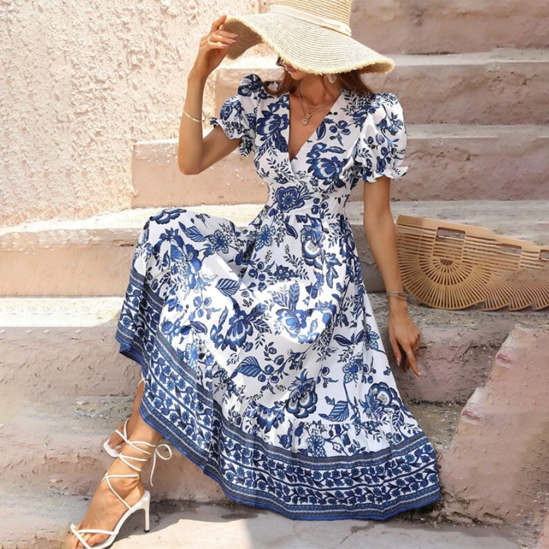 Nigella Elegant Floral Dress for Women Brunch Outfit Idea