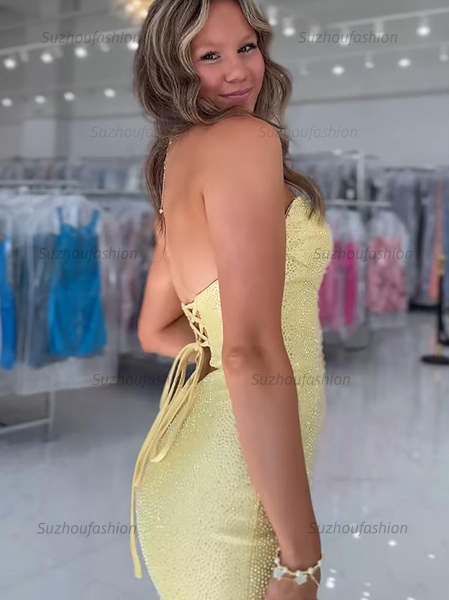 Suzhoufashion Bodycon Strapless Sweetheart Short Homecoming Dresses with Keyholes