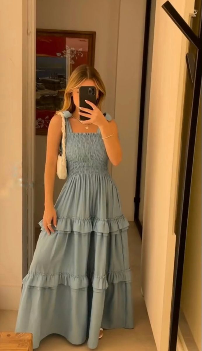 Summer Long Dress Women Sexy Strap Sleeveless Beach Dress, A-line Party Dress - VelvetHem