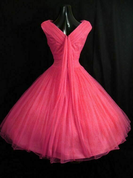 Vintage 1950's Short Tulle Knee Length Sleeveless Homecoming Dresses - View 2 | VelvetHem