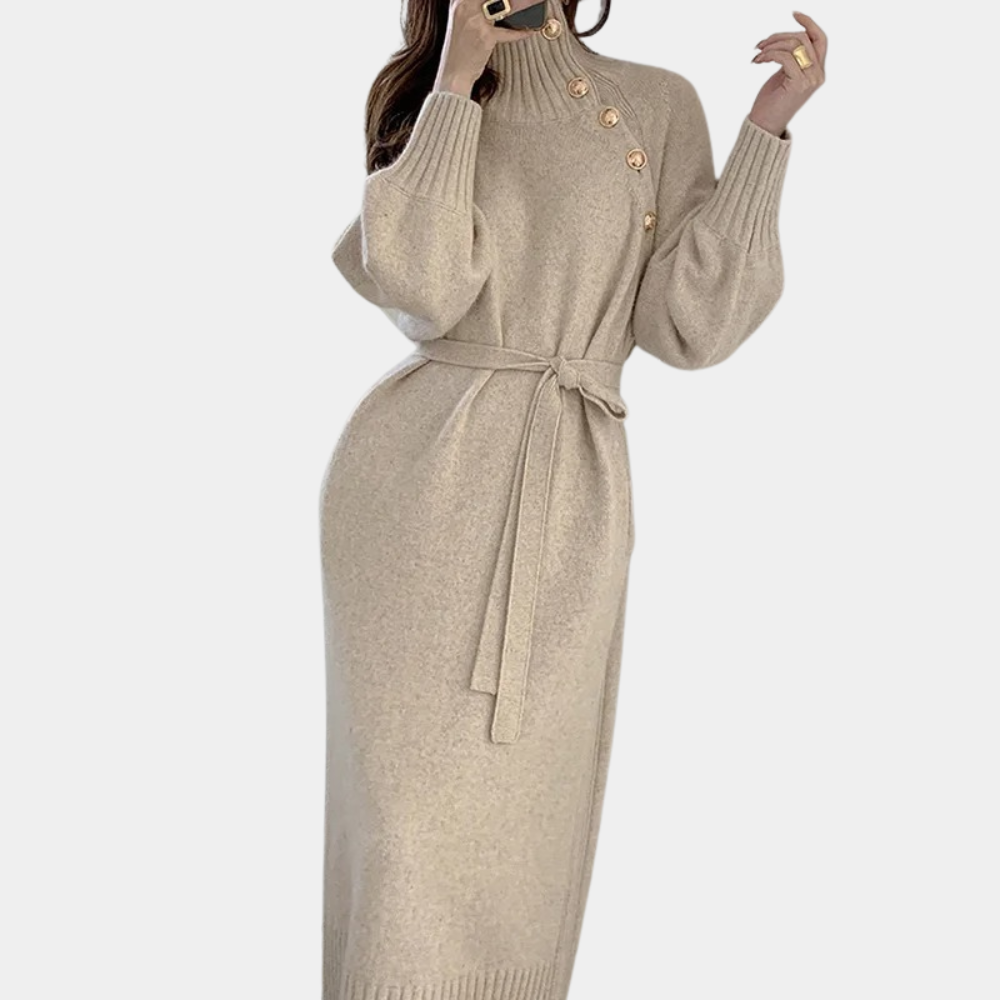Ninfa Elegant and Warm Dress for Women Minimalist Chic Style