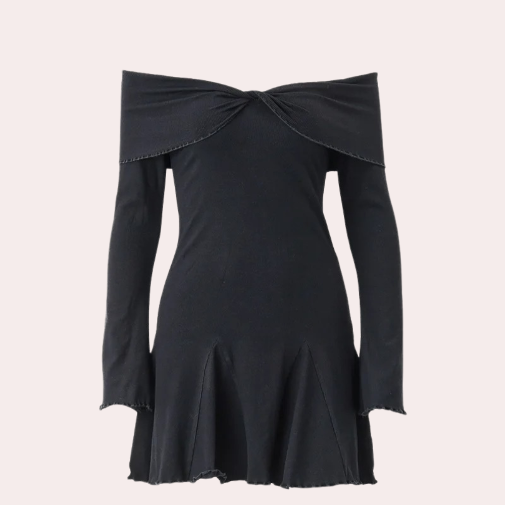 Ozara Knitted Knit Dress for Women Timeless Daily Style