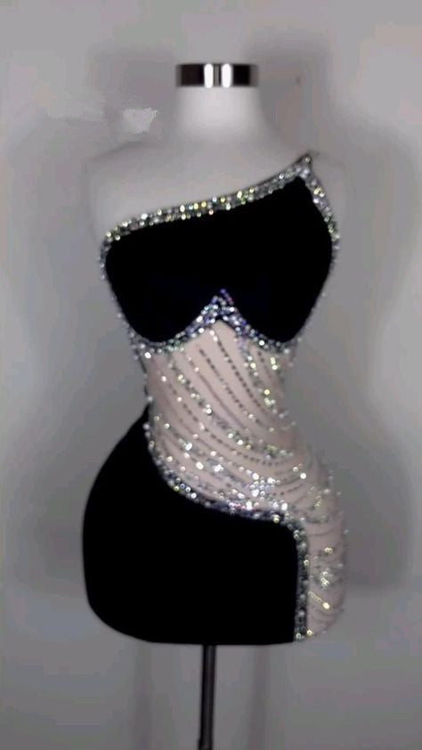 18th Birthday Outfits Sheath Homecoming Dress One Shoulder Black Short Mini Party Dress - View 3 | VelvetHem