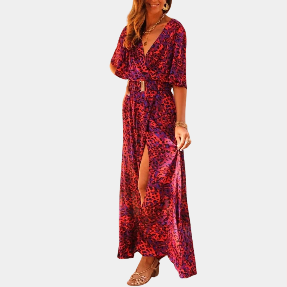 Nora Maxi Wrap Dress for Women Classy Everyday Look