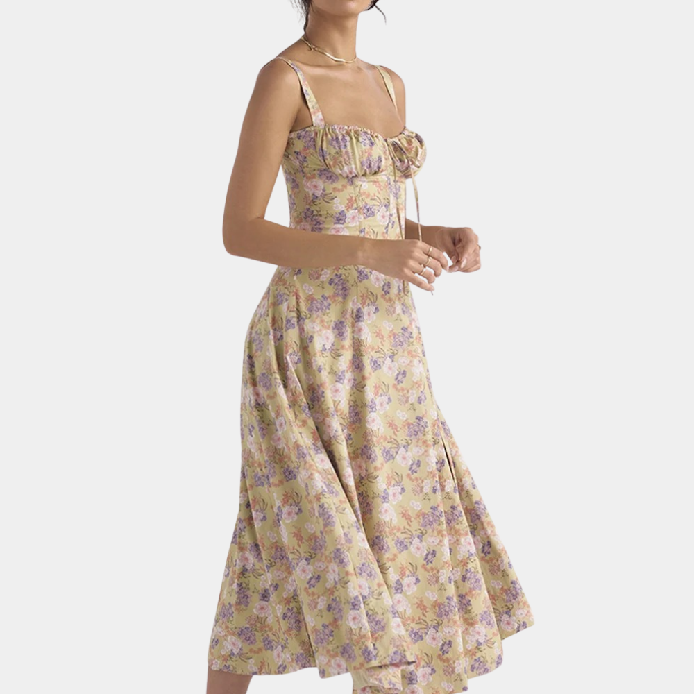 Ottavia Floral Dress with Straps for Women Modern Trendy Look