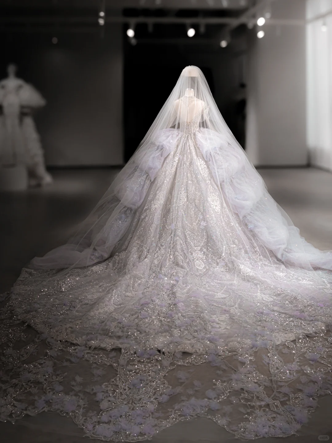 Luxurious Ball Gown Off The Shoulder Tulle Lace Sequin Beaded Long Sleeves Long Wedding Dresses
