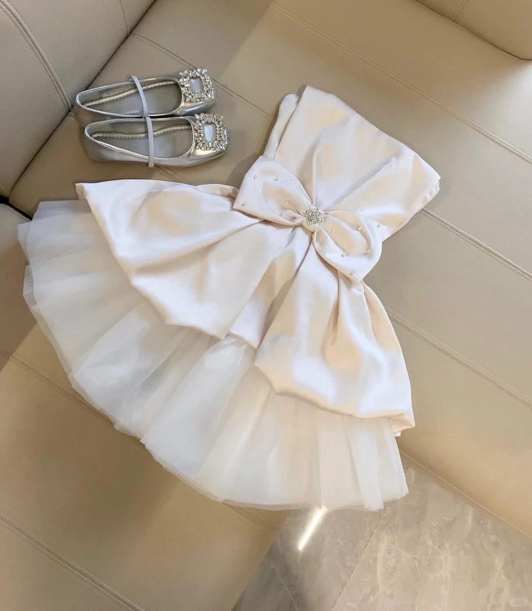 Princess A Line Strapless Satin Tulle Beads Short Homecoming Dress 18th Birthday Outfits