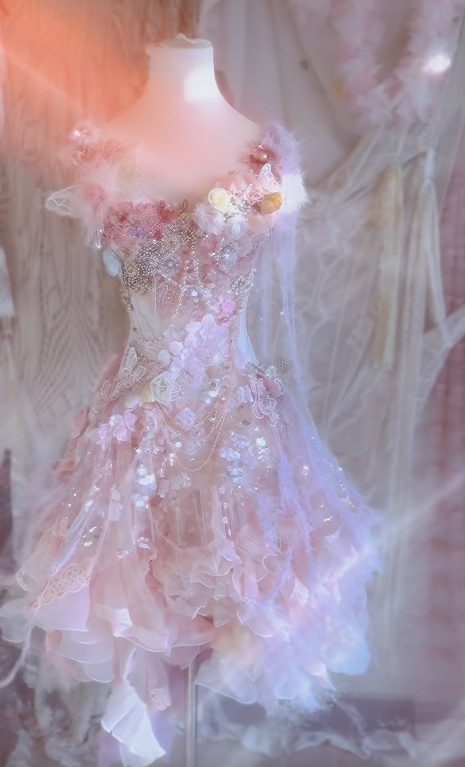 Gorgeous A Line Chiffon Tulle Sequin Beads Flower Short Homecoming Dress 18th Birthday Outfits - VelvetHem