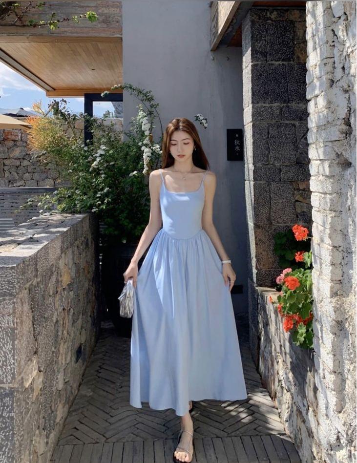 Classy A Line Spaghetti Straps Satin Long Prom Dresses Formal Dress - VelvetHem