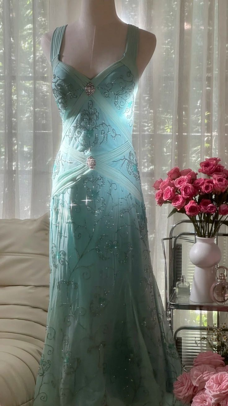 Gorgeous Mermaid Sweetheart Chiffon Sequin Beaded Long Prom Dress, Evening Dress - View 4 | VelvetHem