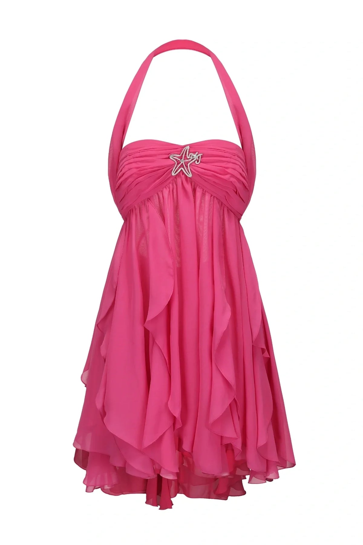 Chic A Line Sweetheart Pink Short Party Dress with Ruffles - View 15 | VelvetHem