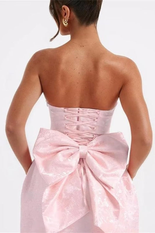 Classic Sleeveless Pleats Satin Short Homecoming Dresses with Bow