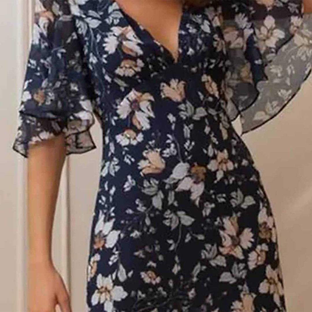 Nazira Elegant Floral Dress for Women Smart Casual Outfit