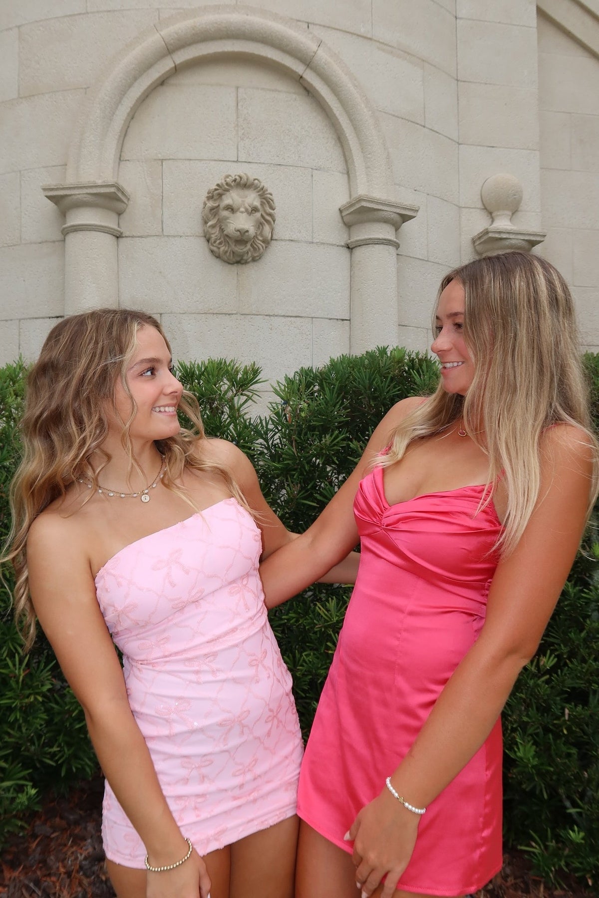 Cute Sheath Strapless Light Pink Short Homecoming Dress with Sequins